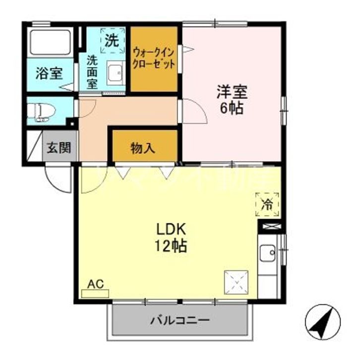 リベーラコートABの間取り