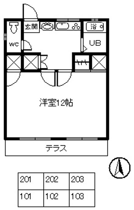 山本ハイツの間取り