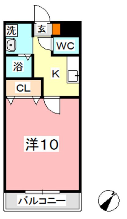 岡山県倉敷市羽島(マンション)の賃貸物件の間取り