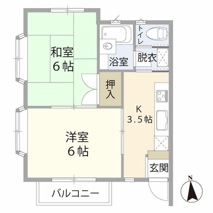 サンライズ富ヶ丘の間取り