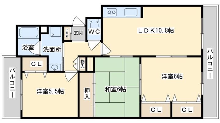 マンション・グランド・モナークの間取り