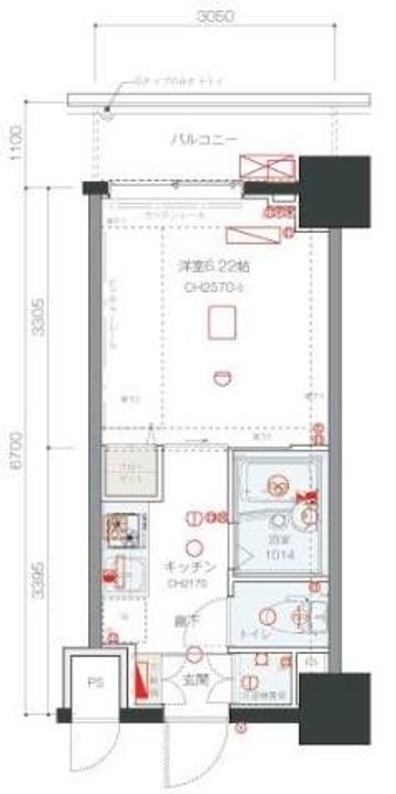 埼玉県川口市西川口3(マンション)の賃貸物件の間取り