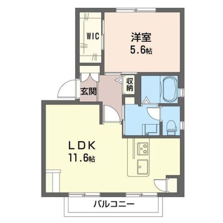 メビュース東城南Eの間取り
