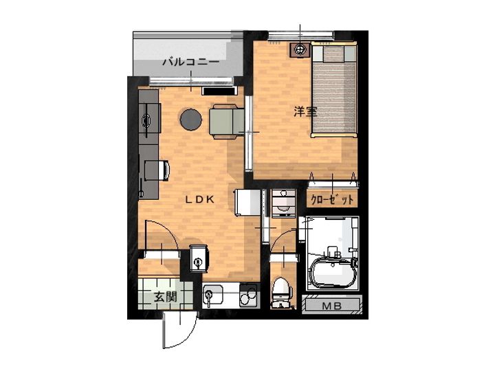 ファーニッシュド・ステイ伊那インター西の間取り