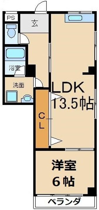 ニューハイツ岡山手の間取り