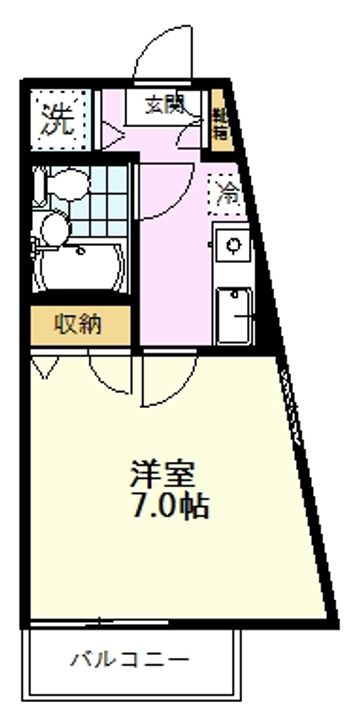 花沢ハイツの間取り