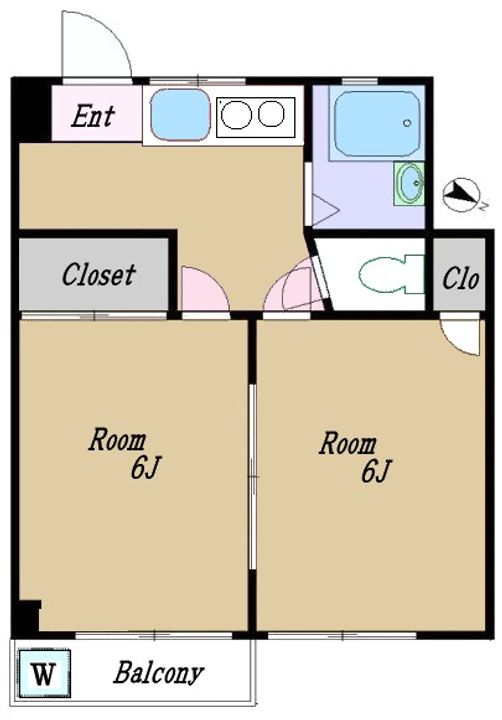 サンライズ富ヶ谷の間取り