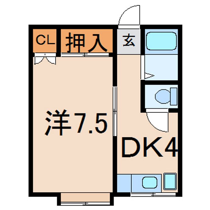コーポフレンズの間取り