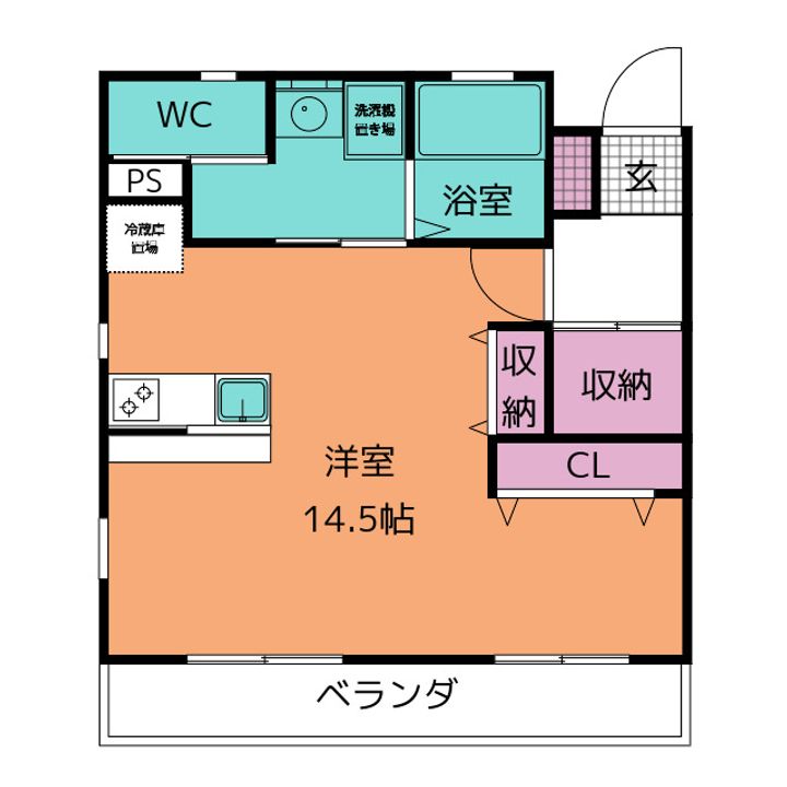 アヴィル旭町IIの間取り