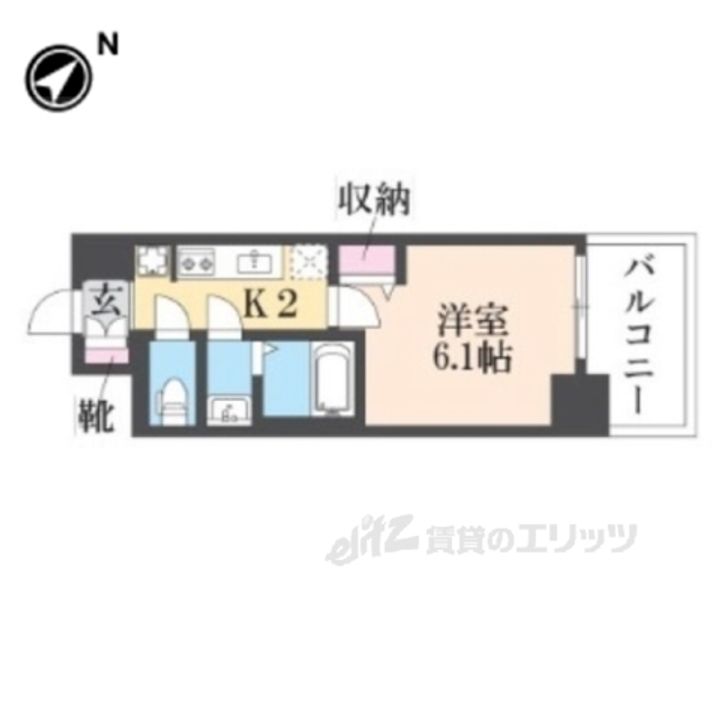 プレサンス大津京町ベルリーヴァの間取り
