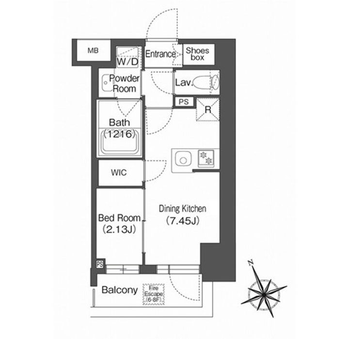東京都杉並区西荻南3(マンション)の賃貸物件の間取り