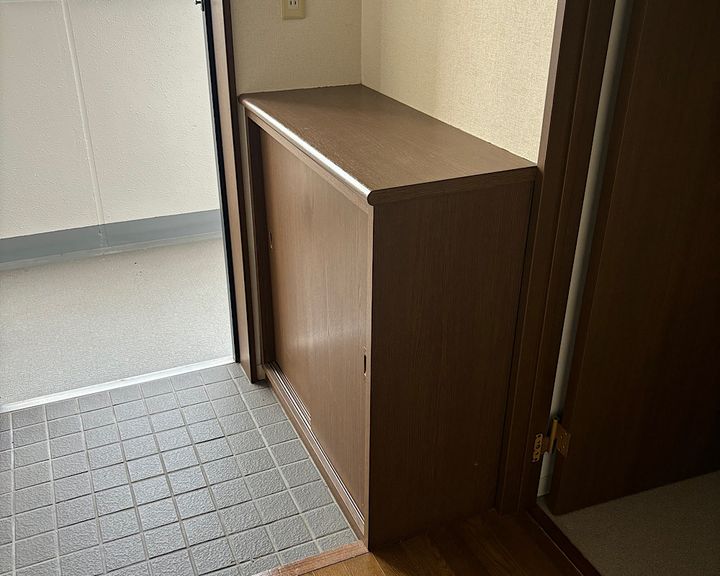 シズミハイツの玄関