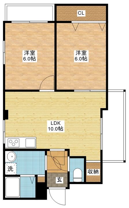 長崎県長崎市岩川町(マンション)の賃貸物件の間取り