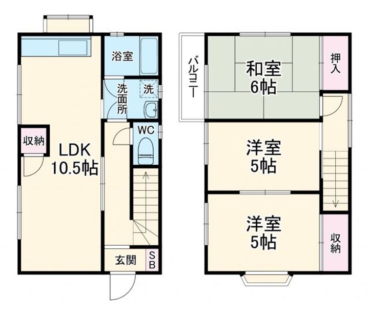 埼玉県さいたま市緑区大字中尾(一戸建)の賃貸物件の間取り