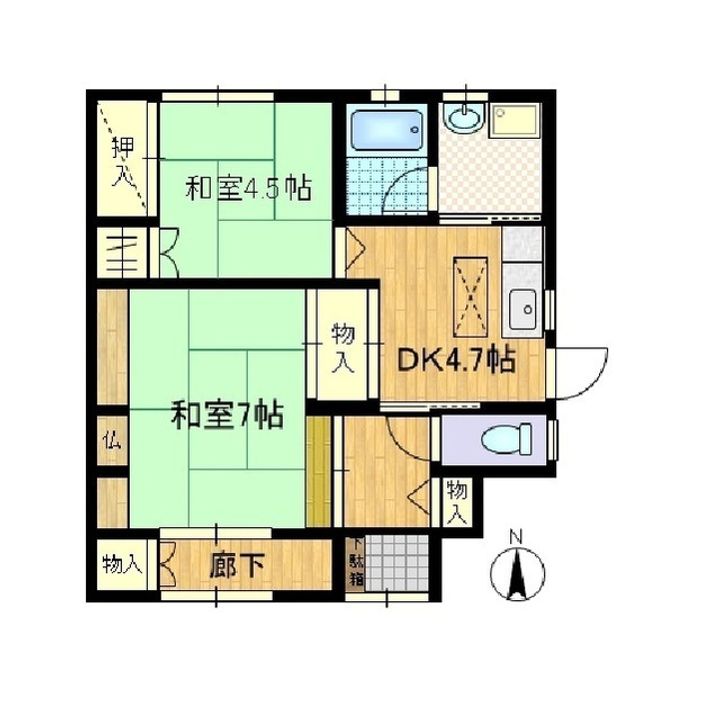 川中島1丁目石渡方の間取り