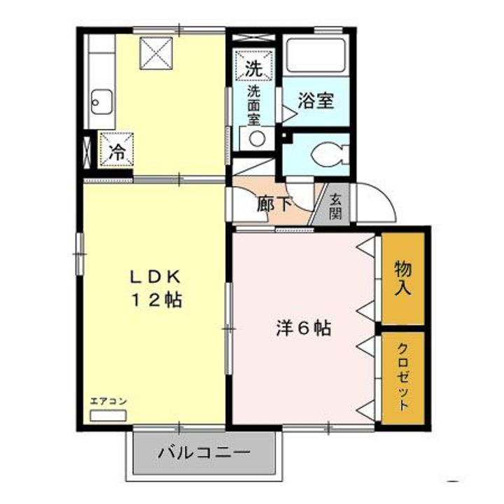 群馬県高崎市西横手町(アパート)の賃貸物件の間取り