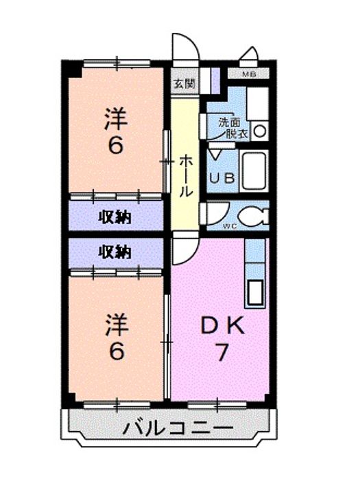 サンライズマンションの間取り