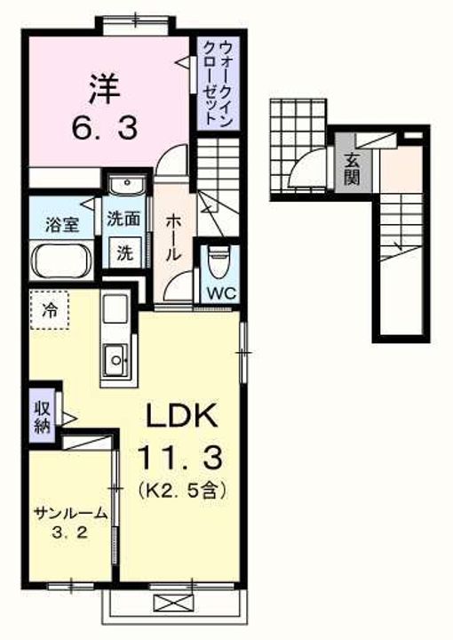 アルドーレIIの間取り