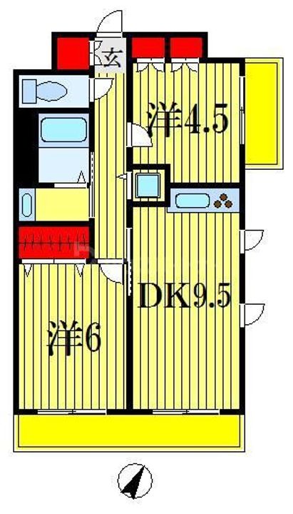 千葉県船橋市本郷町(マンション)の賃貸物件の間取り