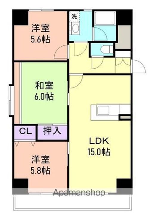 和泉ガーデンパレスIの間取り