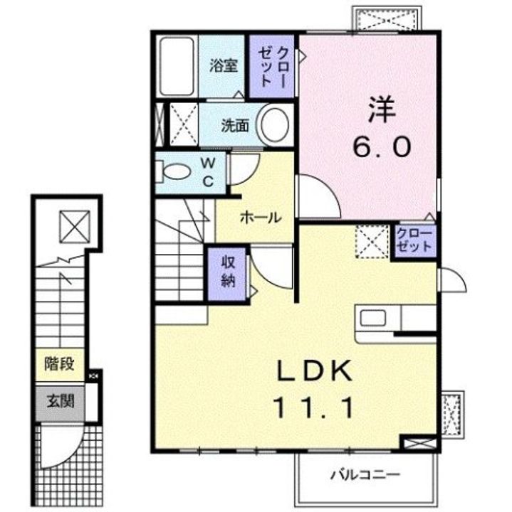 ラフレシール Bの間取り