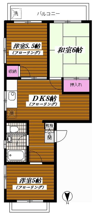東京都杉並区南荻窪2(マンション)の賃貸物件の間取り