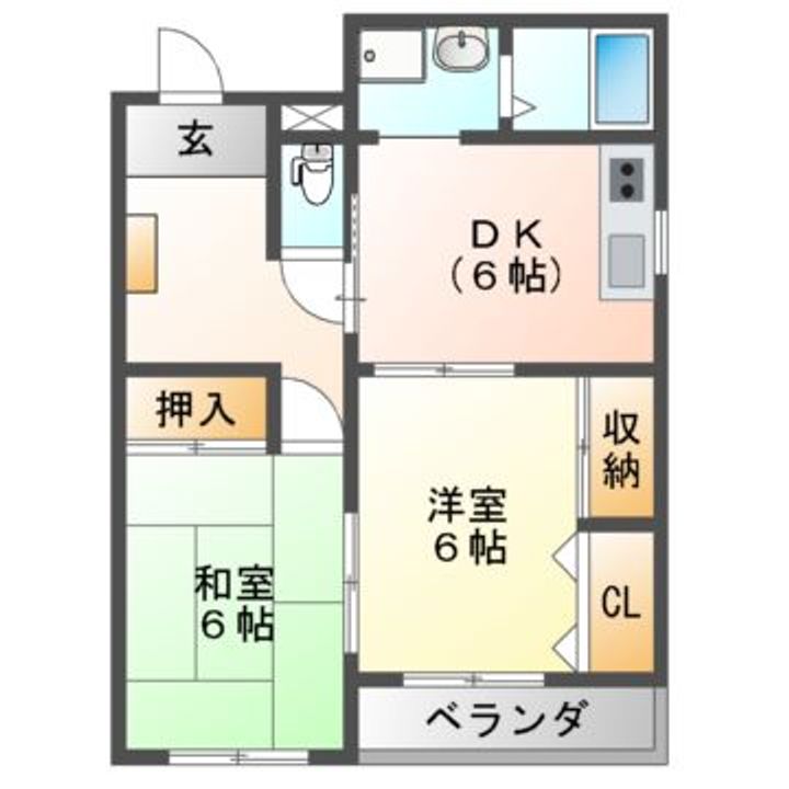 ブルージュ喜志の間取り