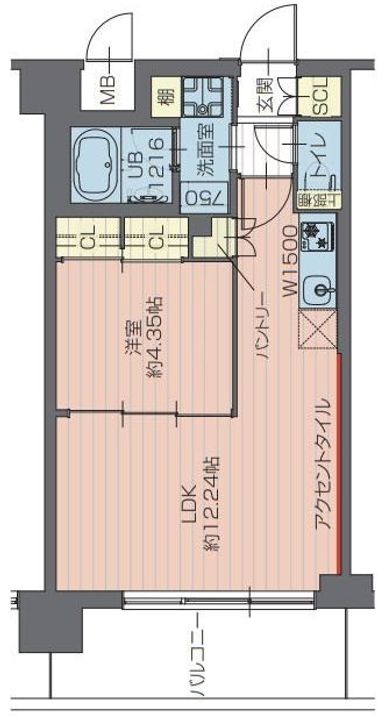 埼玉県川口市青木1(マンション)の賃貸物件の間取り