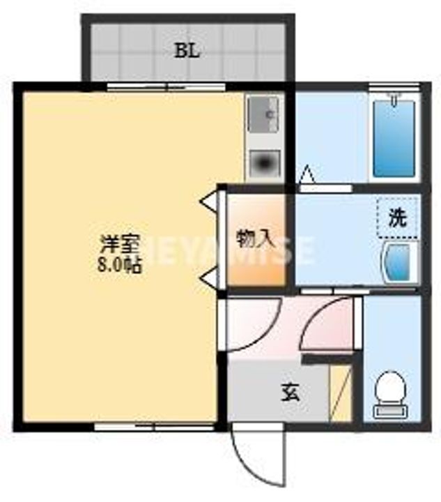 セジュール金堀の間取り