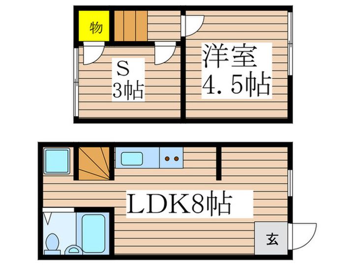 東京都東村山市富士見町2(一戸建)の賃貸物件の間取り