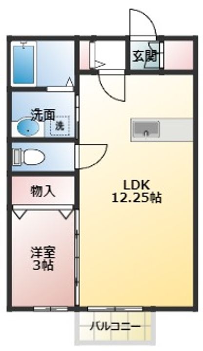 レセンテ紫峰ヶ丘の間取り