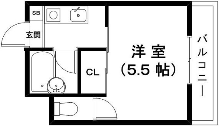 滋賀県東近江市猪子町(マンション)の賃貸物件の間取り