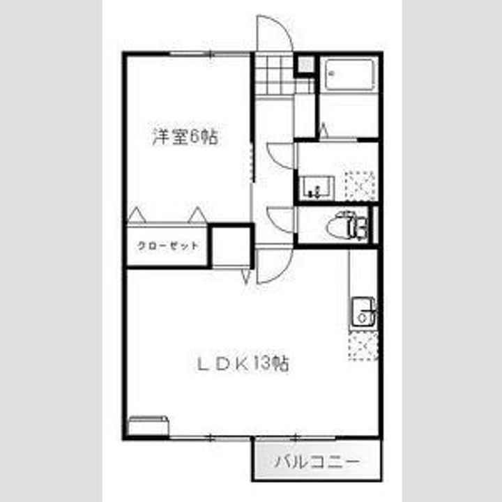 群馬県伊勢崎市境西今井(アパート)の賃貸物件の間取り