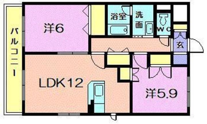 新潟県新発田市住吉町3(マンション)の賃貸物件の間取り