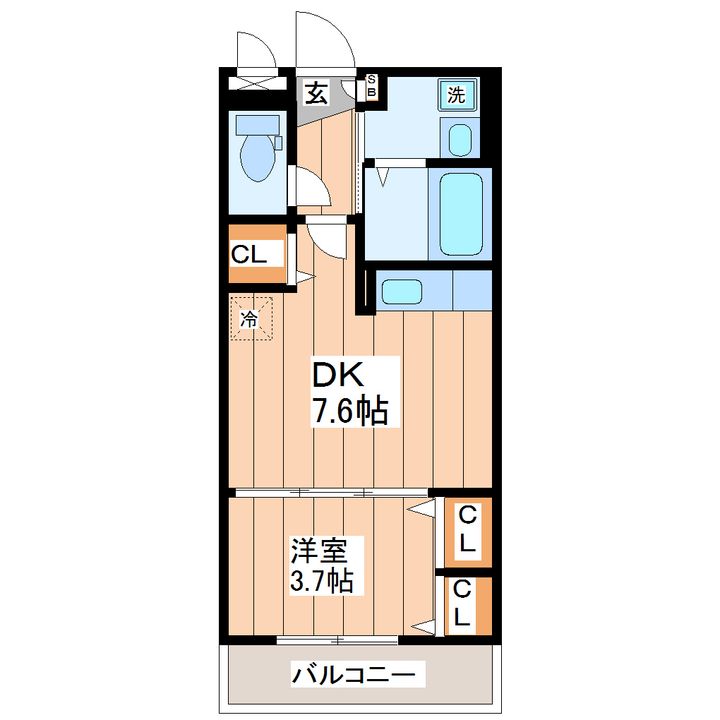 ココリ市立病院前の間取り