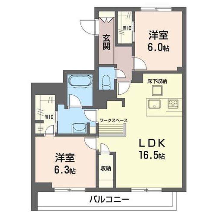 エクラ プラティニの間取り