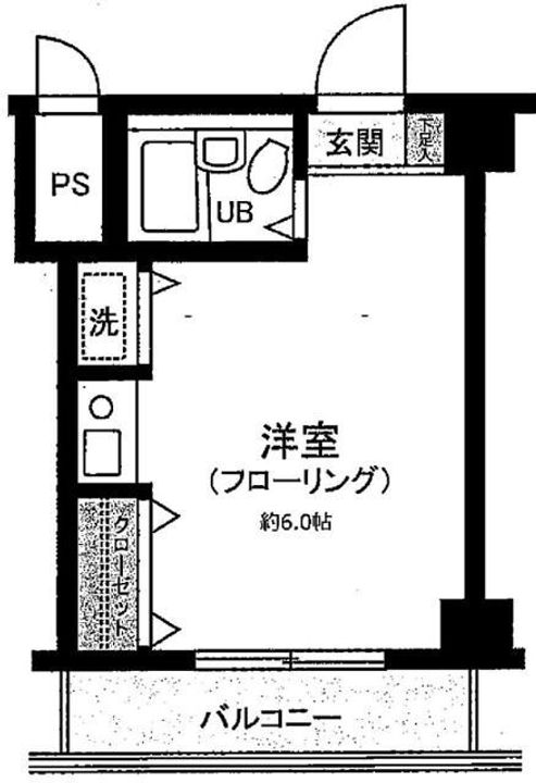 神奈川県横浜市鶴見区鶴見中央1(マンション)の賃貸物件の間取り
