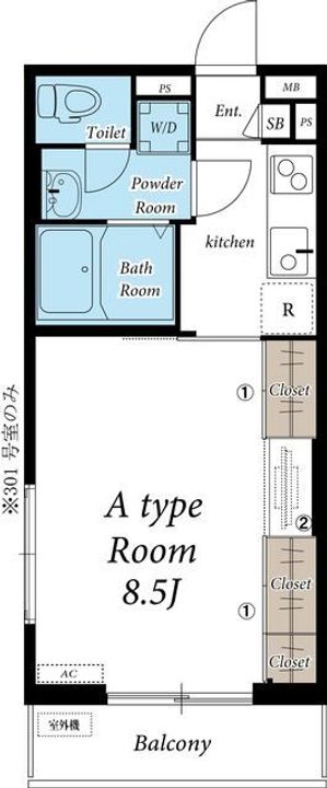 埼玉県さいたま市浦和区領家3(マンション)の賃貸物件の間取り