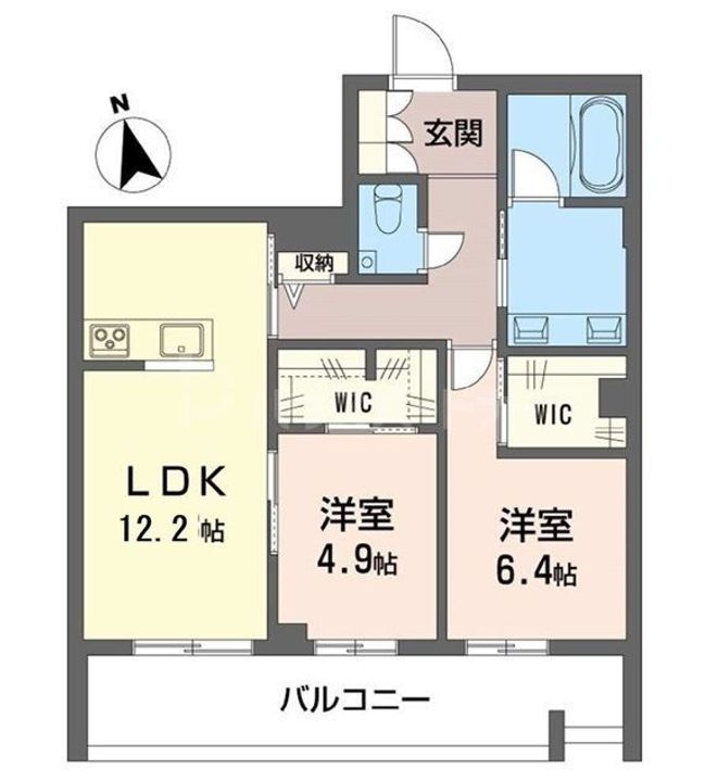 セントリビエ江北の間取り