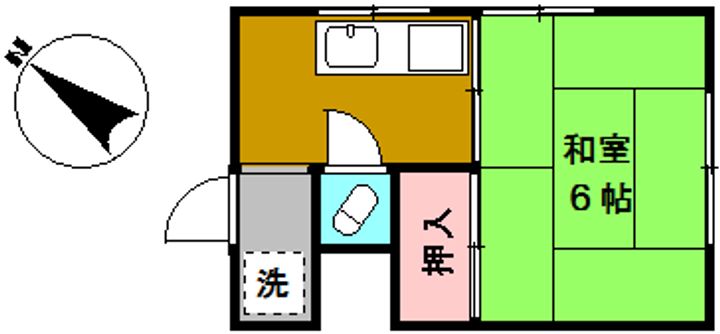 いぶき荘の間取り