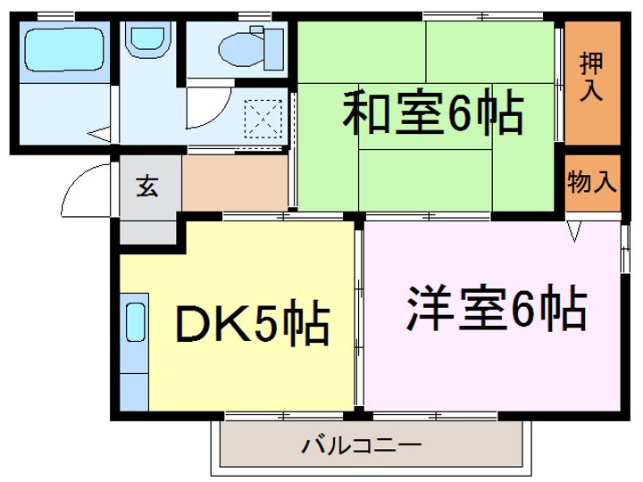 茨城県古河市駒羽根(アパート)の賃貸物件の間取り