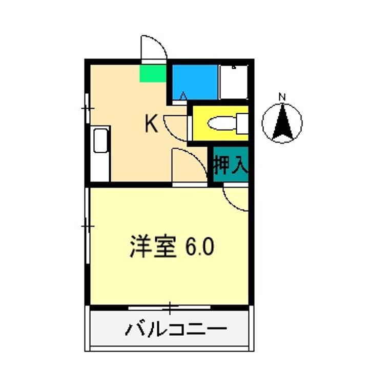 ハイツミーナの間取り