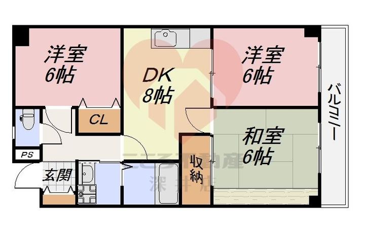 ブルーム北花田の間取り