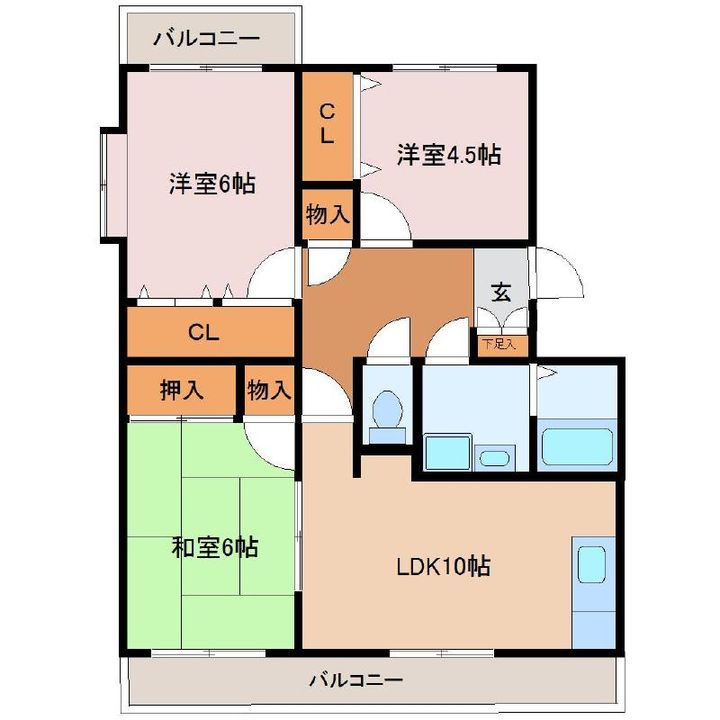 ルネス港南台五番館の間取り