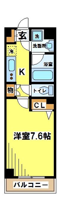 東京都調布市若葉町1(マンション)の賃貸物件の間取り