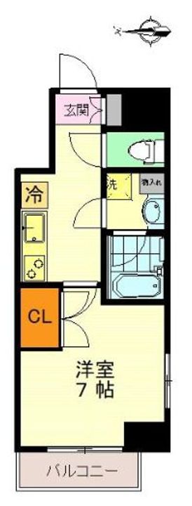 東京都港区南青山1(マンション)の賃貸物件の間取り