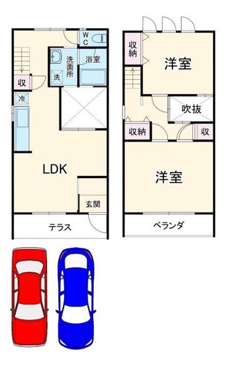 静岡県浜松市中央区安松町(一戸建)の賃貸物件の間取り