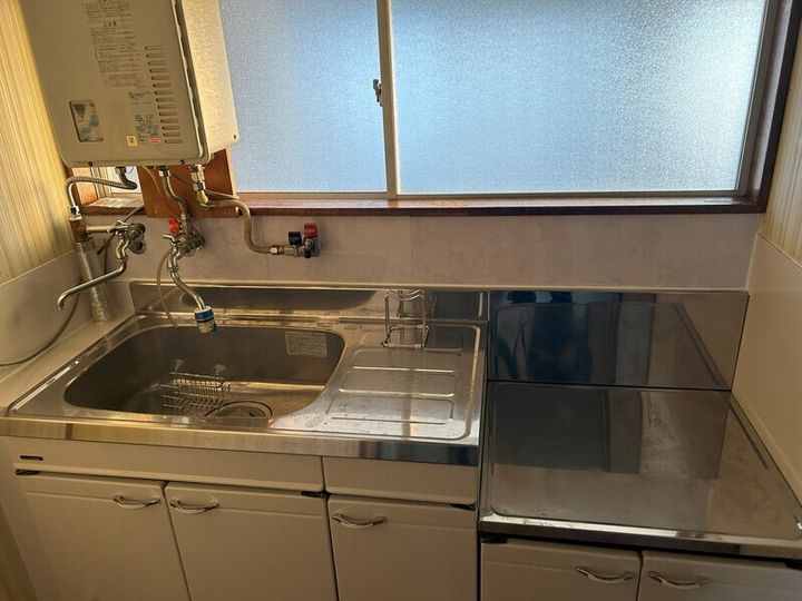折笠アパートのキッチン