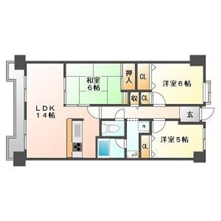 エスポア高蔵寺の間取り