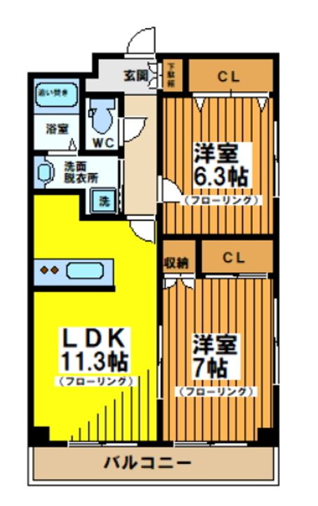 レジデンスミヤビの間取り